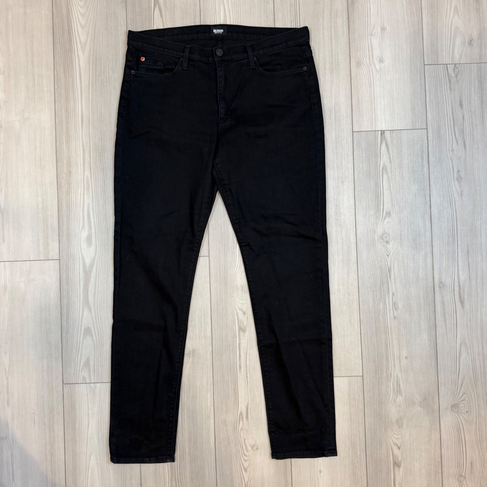 Hudson Colette Midrise Skinny Jeans Black Size 34 NAW4004DHA